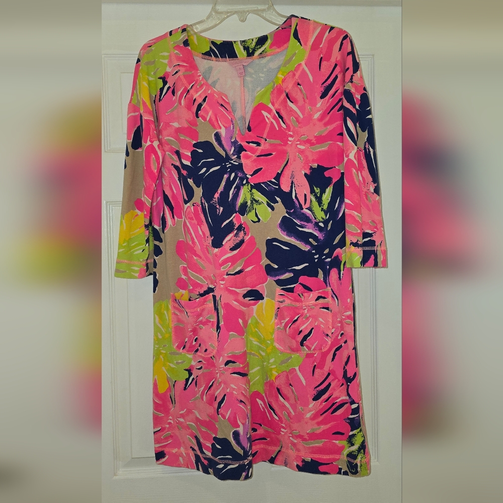 Lilly Pulitzer Pink and Green Dress